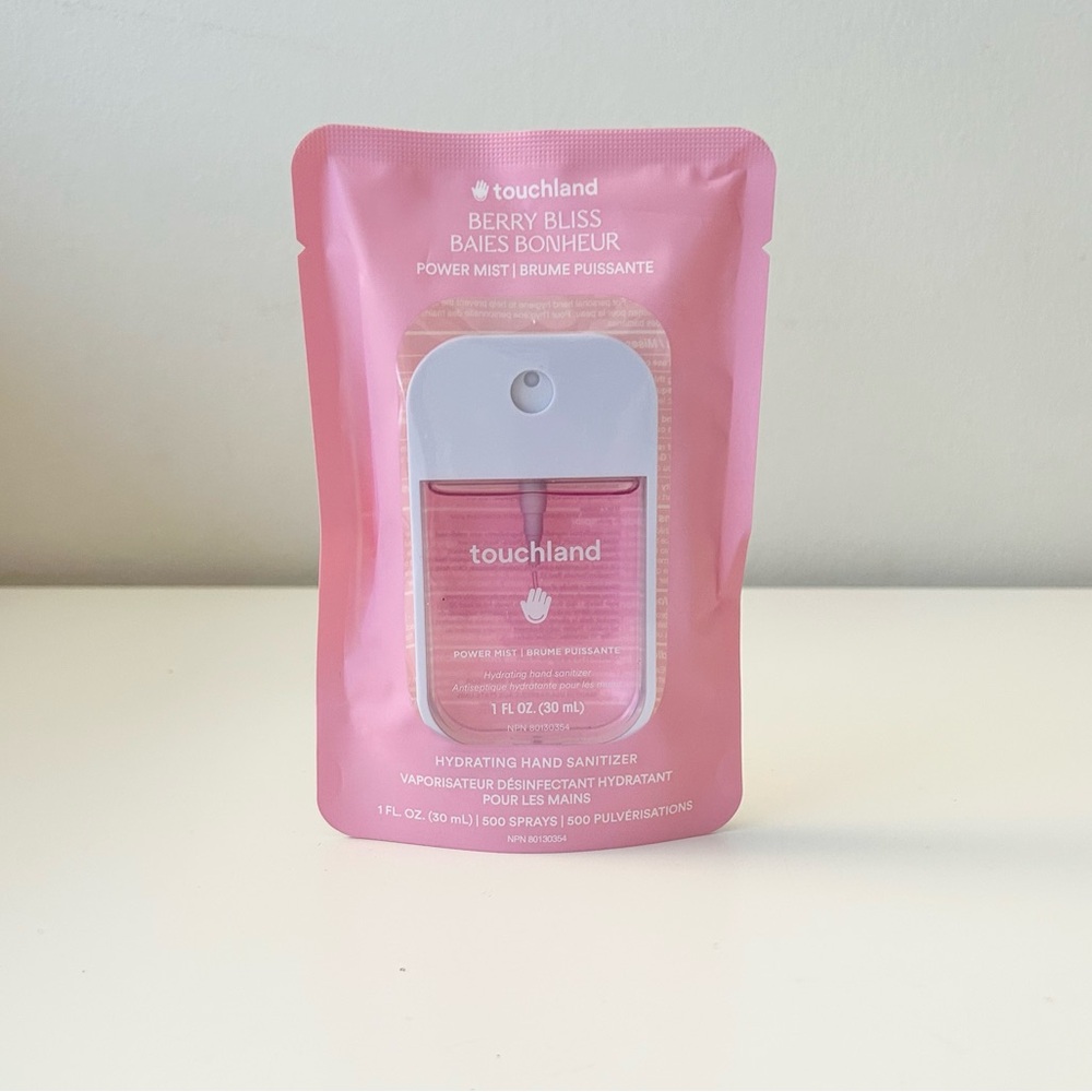 🌸TOUCHLAND Power Mist Hydrating Hand Sanitizer in Berry Bliss 30 mL